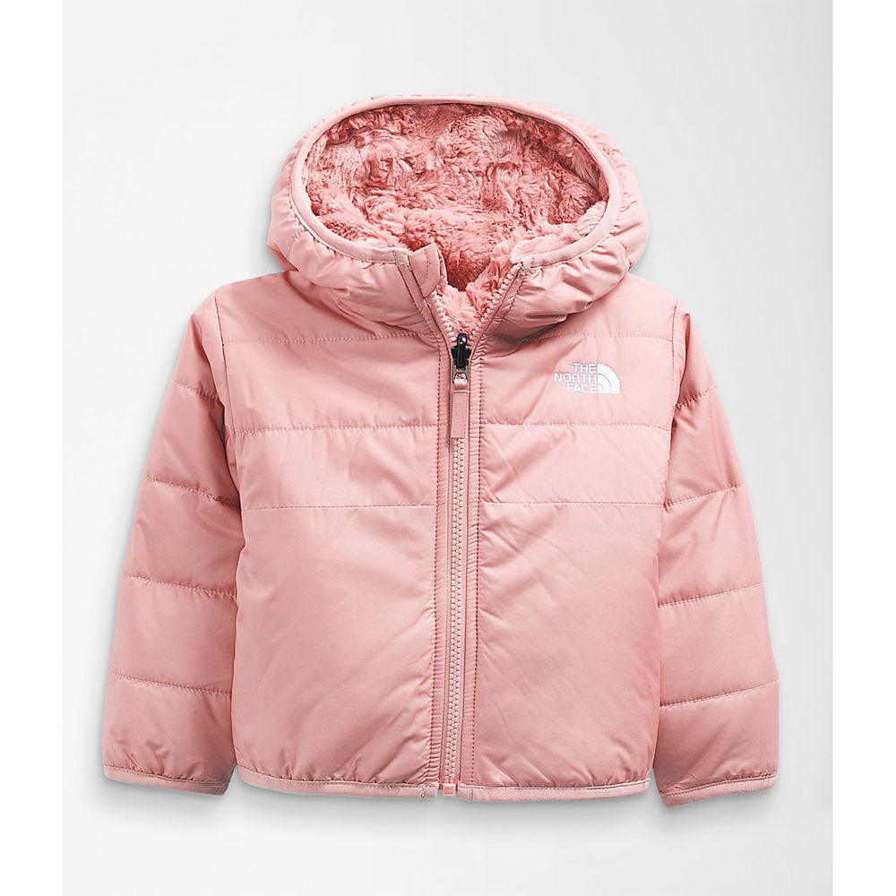 The North Face Reversible Mossbud Swirl Full Zip Hooded Μωρό Σακάκι - Ροζ (HZGU39128)